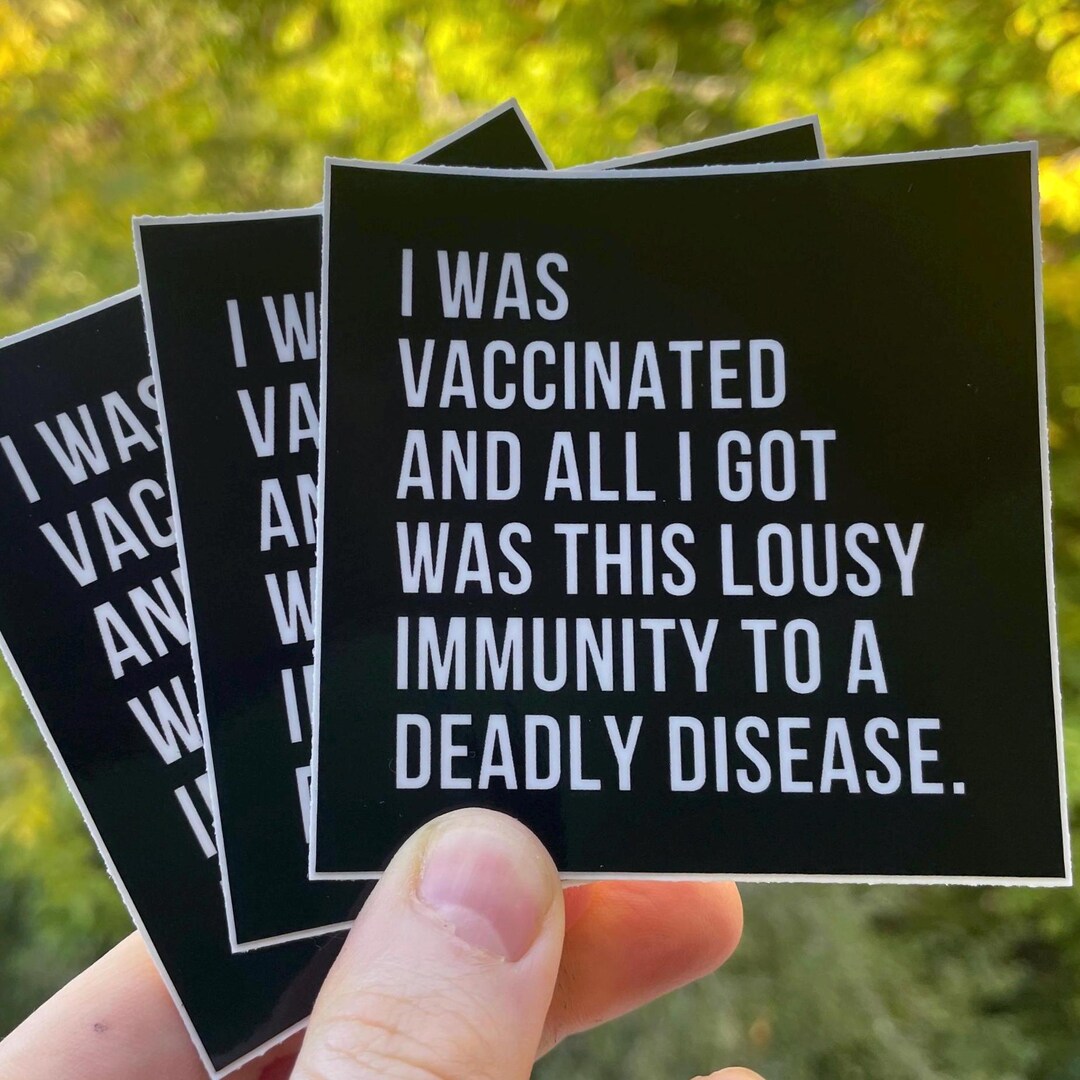 Sarcastic Science Vinyl Stickers 3-pack - Public Health, Vaccine Facts ...