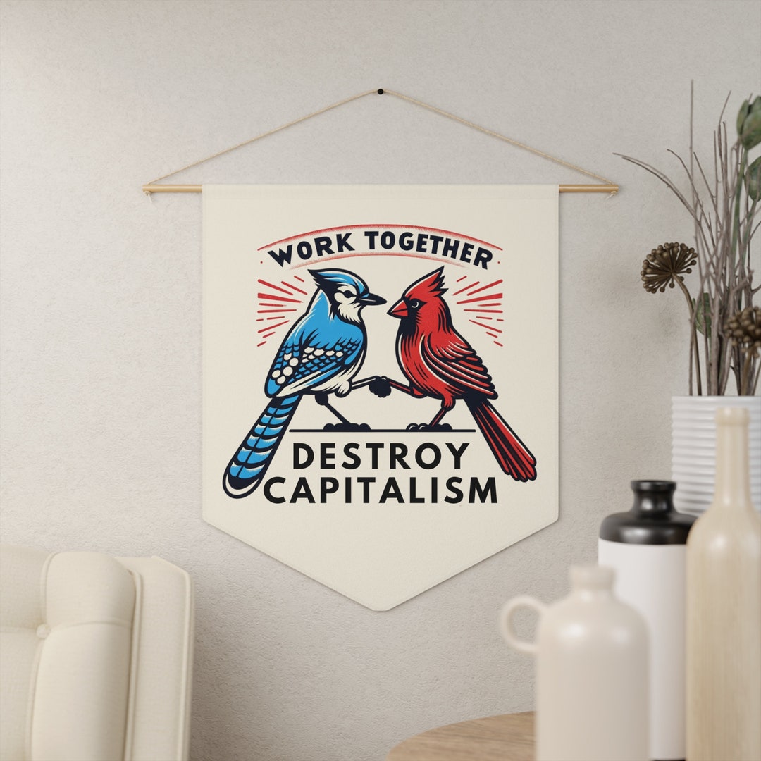 Anticapitalist Leftist Birds Cardinal Blue Jay Socialist Save the ...