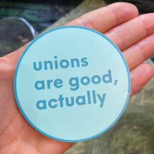 Sticker syndicaliste sarcastique manifestation libérale solidarité travailleurs fédéraux antimilliardaire anticapitaliste sticker
