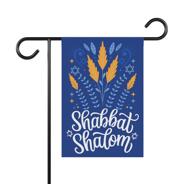 Shabbat Shalom Sabbath Jewish Greeting Peace Rest Home Outdoor Welcome Garden Flag