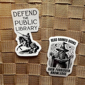 Stickers nerds de livres, magie de bibliothèque publique, lecture de livres interdits, fiction historique, romans d'amour étranges, stickers pour écrivains drôles