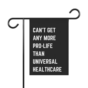 Christian Leftist Medicare Sarcastic Healthcare Socialist Feminist Progressive Choice Garden Flag