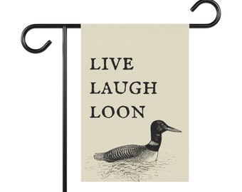 Bird Welcome Flag - Live Laugh Loon Yard Decor