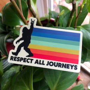 Queer Pride Say Gay progressive inclusion diversity leftist liberal cryptid Vinyl Sticker