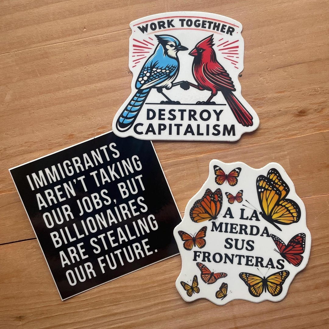 Pro-immigrant Sticker Trio - 3” Vinyl Waterproof Decals - Etsy