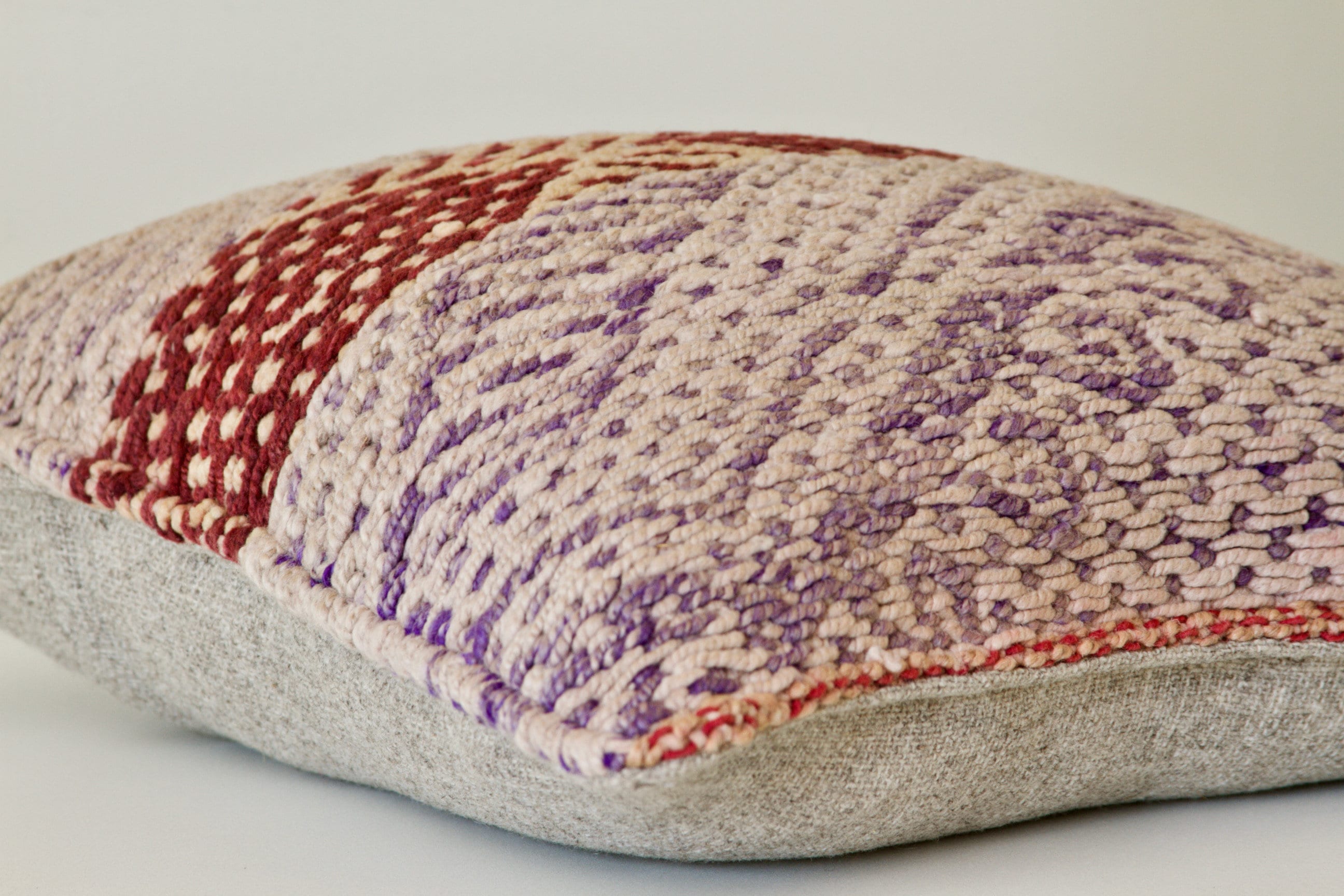 Handwoven Wool Pillow Cover One of a kind Vintage Textile Etsy