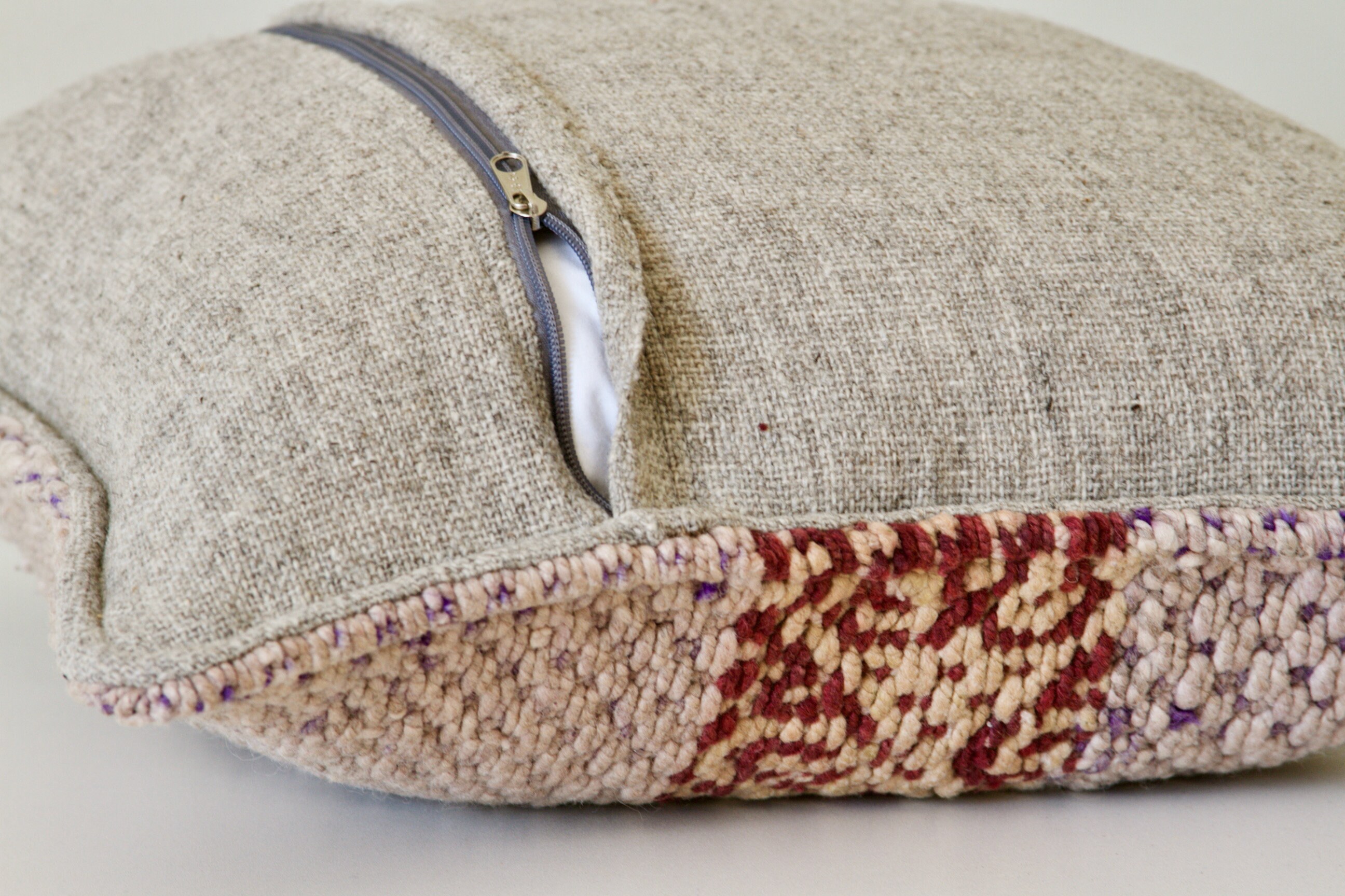 Handwoven Wool Pillow Cover One of a kind Vintage Textile Etsy