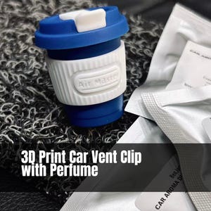 Aroma Stone Car Vent Clip, Handmade Scent Diffuser for Car | Dopamine Style, Reusable Car Freshener, Comes with Perfume/Essential Oil