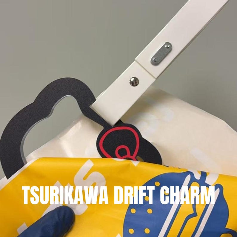 Tsurikawa Drift Charm | Hanging Car Accessory | JDM Style Handle Decor | Cute Car Interior Charm Cat
