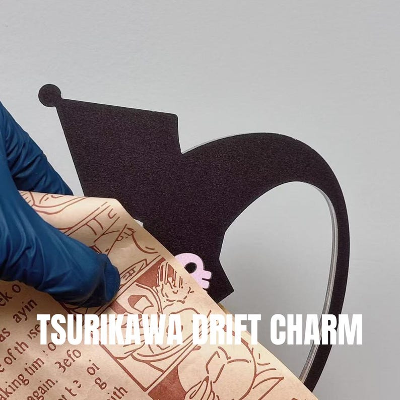 Tsurikawa Drift Charm | Hanging Car Accessory | JDM Style Handle Decor | Cute Car Interior Charm Kumi