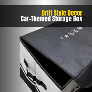 JDM-Inspired Folding Storage Box | Retro Hilltop Design | Car Decor Organizer image 2