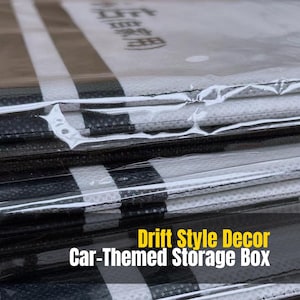 Boîte de rangement pliante inspirée de JDM | Design rétro au sommet d'une colline | Organisateur de décoration de voiture