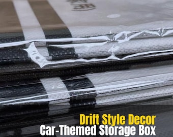 JDM-Inspired Folding Storage Box | Retro Hilltop Design | Car Decor Organizer