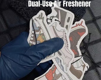 Luchtverfrissers in sneakerstijl | Leuke auto-accessoires | Luchtverfrisser voor tweeërlei gebruik | Meerdere geuren