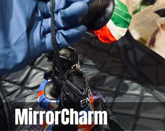 Car Mirror Hanging Charm | Cute Character & Glove-Style Decor | Plush Rearview Mirror Accessory