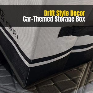 JDM-Inspired Folding Storage Box | Retro Hilltop Design | Car Decor Organizer image 3