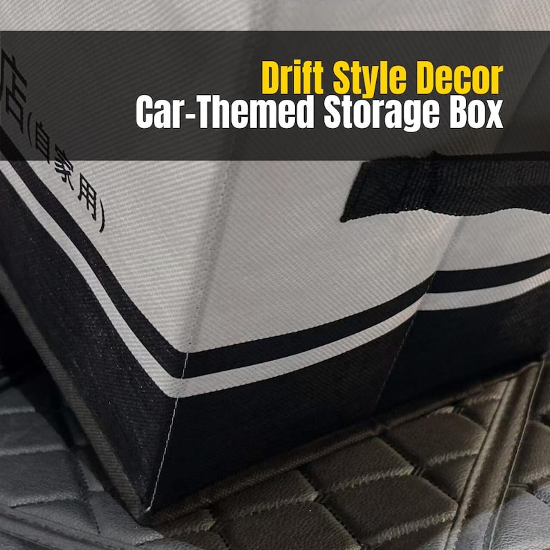 JDM-Inspired Folding Storage Box | Retro Hilltop Design | Car Decor Organizer image 3