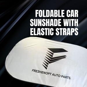 F-SUN Foldable Car Sunshade 55 31 inch Superior UV Protection Windshield Cover Universal Fit for Cars SUVs Trucks Vans FreshenOPTCarStudio