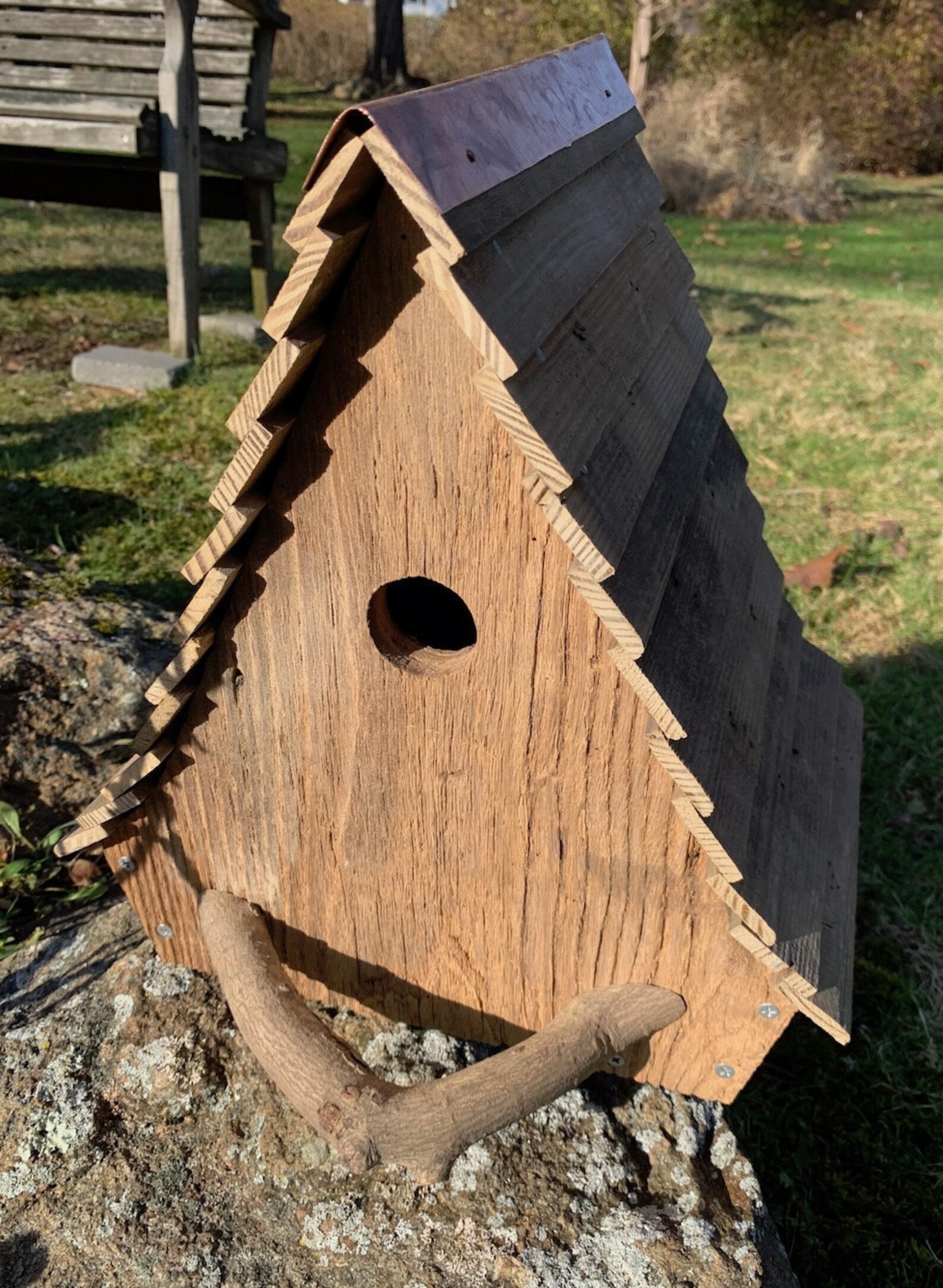 Alpine wooden bird house handmade Etsy