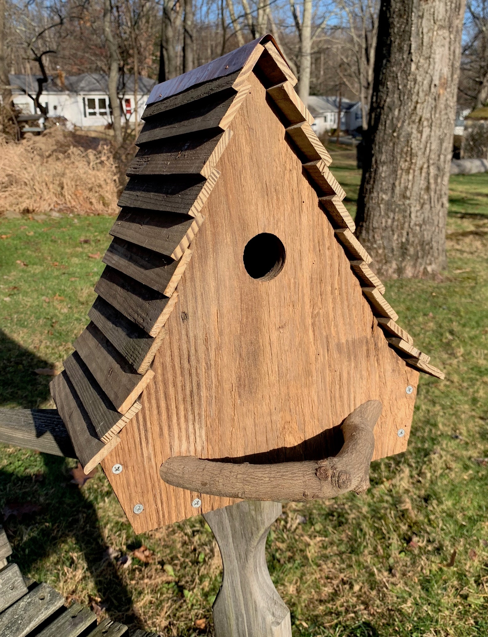 Alpine wooden bird house handmade Etsy