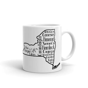 Finger Lakes - New York Outline Mug