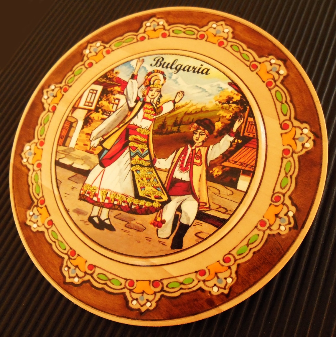 Decorative Wooden Plate for Decorating Handmade Wood With Etsy