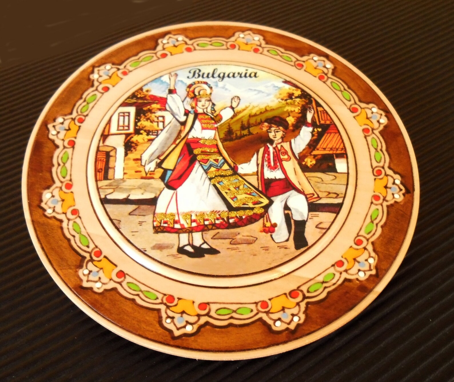 Decorative Wooden Plate for Decorating Handmade Wood With Etsy