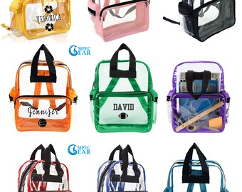 clear backpack purse