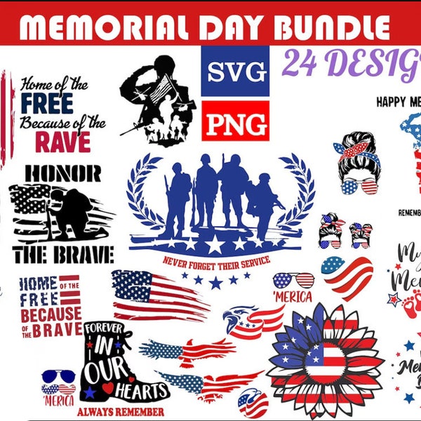 Memorial Day Bundle| US Soldier| Veteran | Soldier Cut File, Military SVG | png | Home of the free because of the brave | cricut ready | DIY