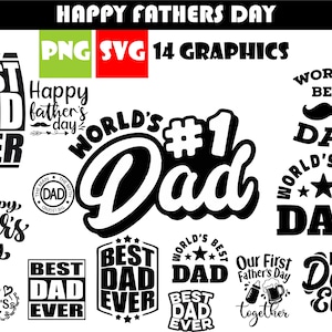 Father&#39;s Day Bundle | diy | Svg Cut Files For Cricut | png | best dad ever | worlds #1 dad| Happy Fathers Day Bundle| Cricut ready files
