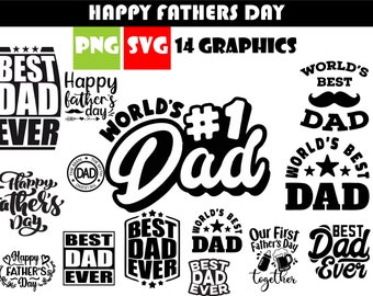 Father's Day Bundle | diy | Svg Cut Files For Cricut | png | best dad ever | worlds #1 dad| Happy Fathers Day Bundle| Cricut ready files