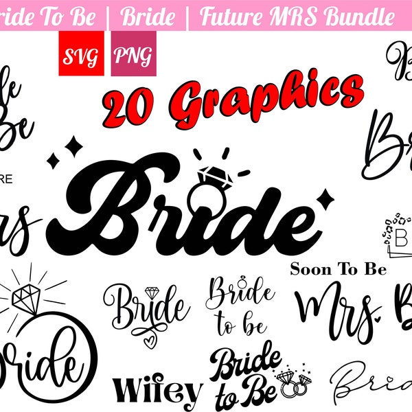 Bride - Instant Digital Download, svg,  png, Wedding, Diamond Ring, Bridal Party, Bachelorette, future wife, bride, diy, cricut ready files