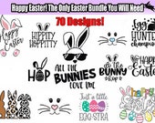 Easter SVG Bundle – 70 Bunny, Egg Designs (Instant Download)
