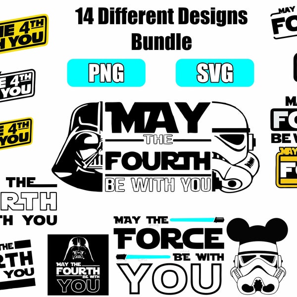 May the 4th be with you | Stormtroopers Files For Cricut, Silhouette, going on Vacation, make tshirts, Hollidays, png, sgv + fonts