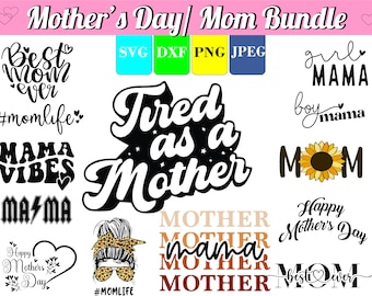 Mom SVG, Mother's Day Bundle, Mama Bear Designs (Digital Download)