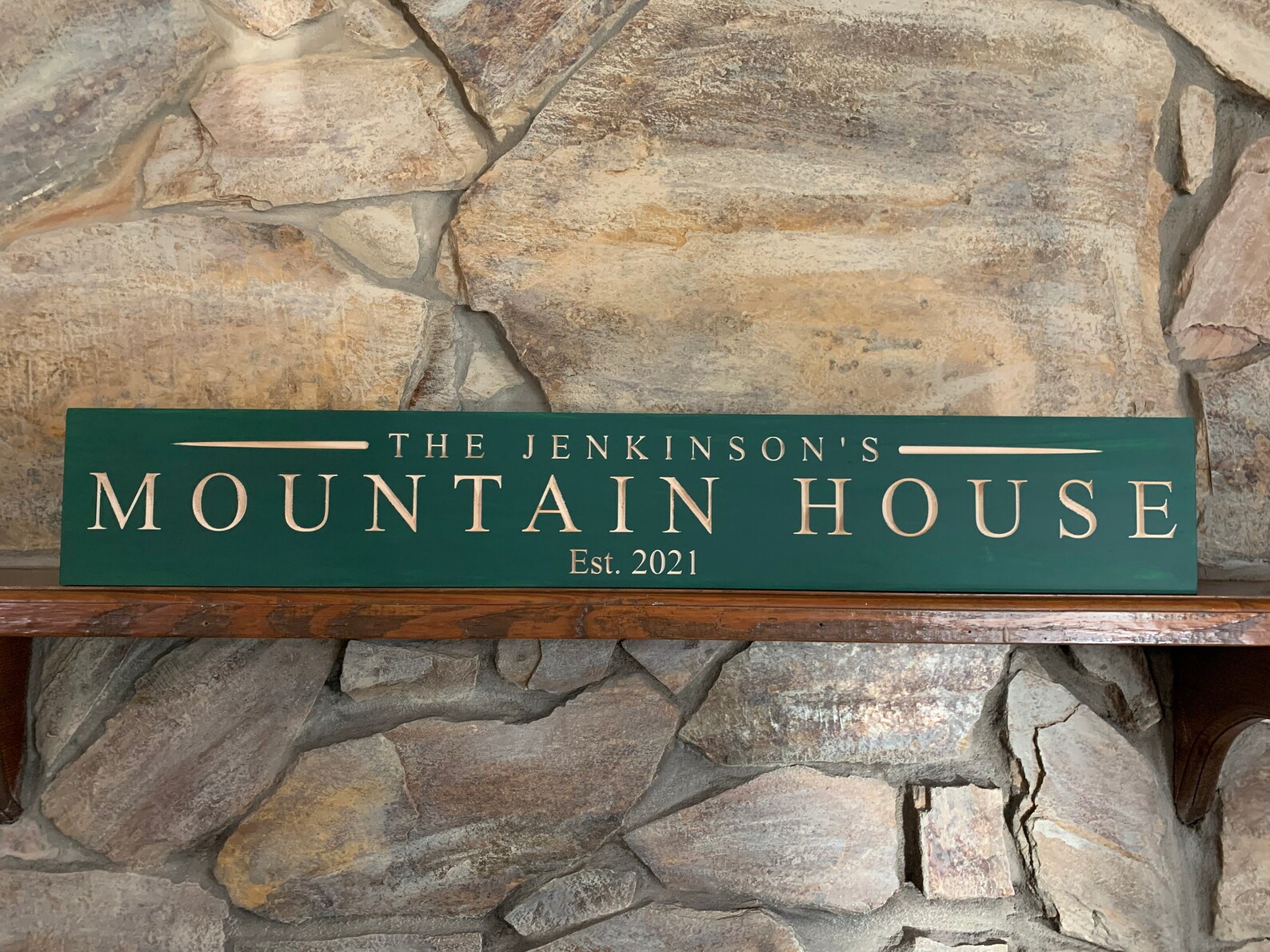 Mountain House Sign Personalized with Name House warming | Etsy