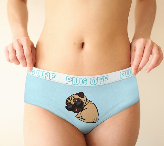 Pug off Funny Underwear for Women Briefs Cute Undies for Her Lingerie Funny  Gift Her Pug Mom Pug Owner Fun Panties Dog Lover Gift Bug Off -  Canada