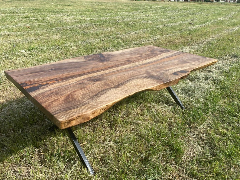 Live Edge Table Walnut Dining Table Live Edge Walnut Table Etsy
