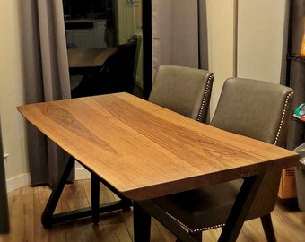 Live Edge Dining Table, Solid American Black Walnut, Live Edge Table ...