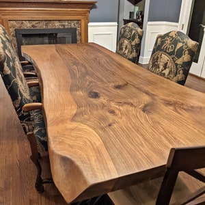 Custom Dining Table, Dining Table, Walnut Table, Handcrafted Dining Table, Live Edge Dining Table, Walnut Dining Table, Handmade Table