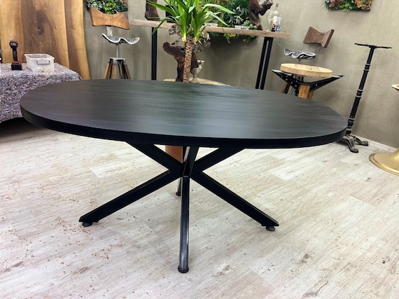 Walnut dining shop table oval