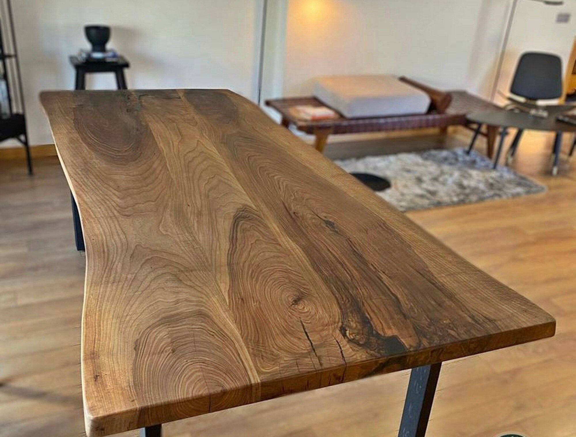 Walnut Table Solid American Black Walnut Live Edge Table Custom