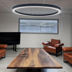 Handgemaakte live edge walnoot salontafel