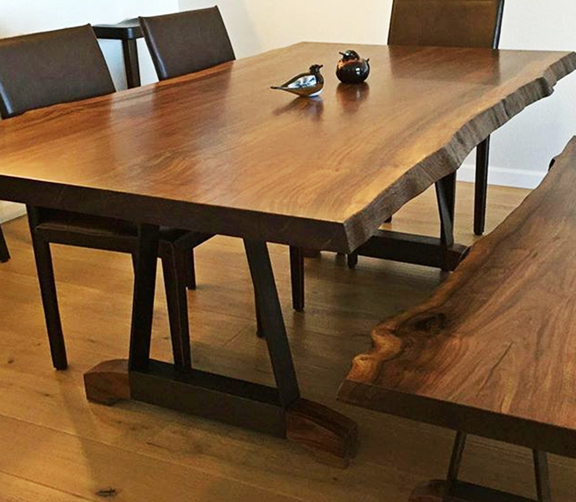 Solid American Black Walnut Walnut dining table Dining Etsy