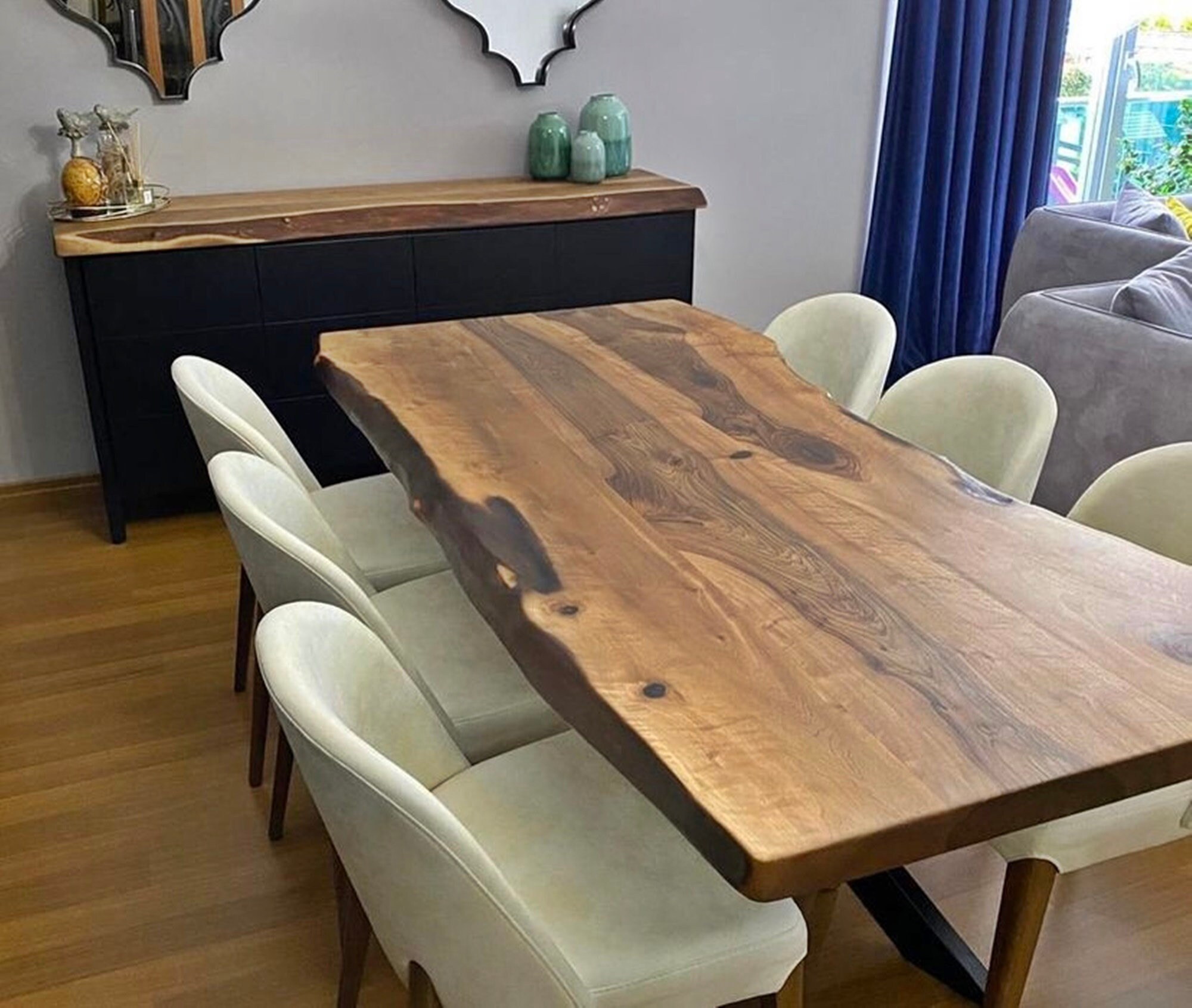 Live Edge Dining Table Live Edge Kitchen Table Dining Table Etsy