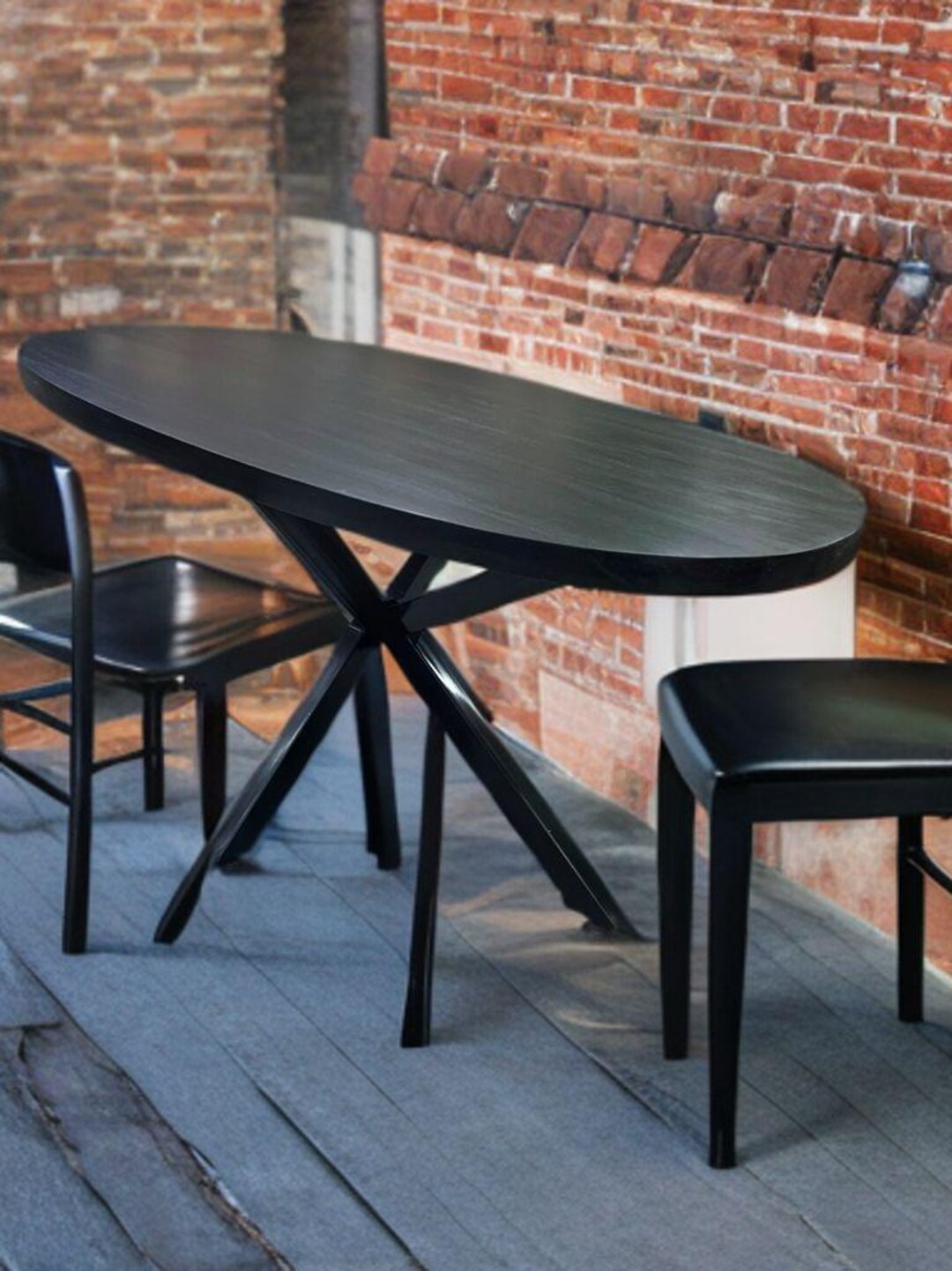 Oval Walnut Table, Oval Table, Oval Dining Table, Walnut Dining Table