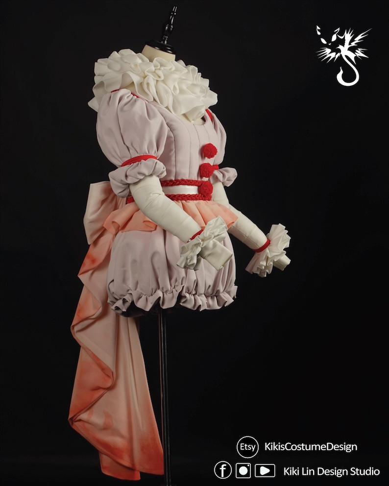 Horror Clown Costume Sewing Pattern BUNDLE | Pennywise Bishoujo 5-Piece Cosplay PDF (XS-2XL) | Graphic Instructions | A4 N A0 Plotter image 15