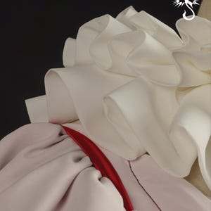 Dramatic Layered Ruffle Collar Pattern | Circus Pierrot Neck Ruff PDF (Free-Size) | Step-by-Step Graphic Instructions | Cosplay Accessory image 4
