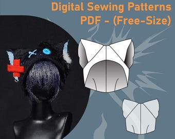 Cat Ear Hat Sewing Pattern | Furry Cosplay Accessory (PDF)
