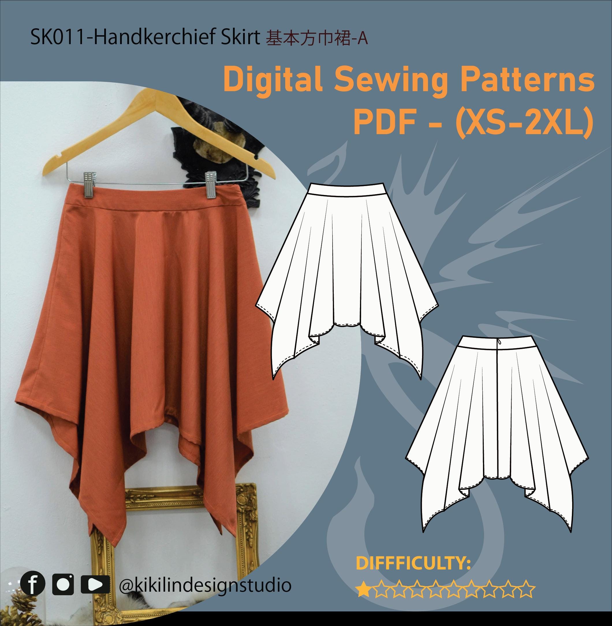 Handkerchief Skirt - Etsy